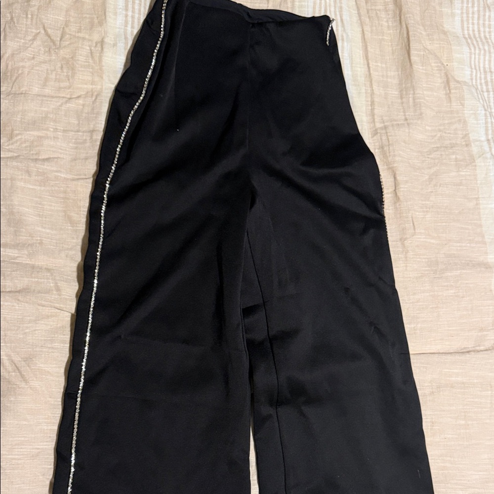 Express Black Pants with Silver Trim
